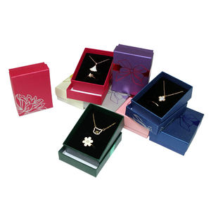 Kotak Perhiasan Desain Cantik Logo Kustom Shero, Kotak Hadiah Perhiasan Kertas Karton Kaku Untuk Anting, Cincin, Kalung Dengan Pita - Product Image 6