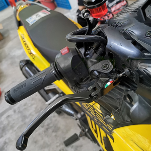 Levier de guidon de moto Leviers de maître-cylindre Ensemble de réservoir de poignée d'embrayage de pompe de frein hydraulique pour grand vélo - Product Image 6
