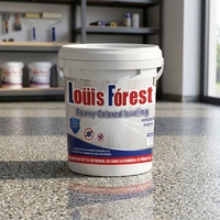 Peinture liquide autolissante pour sols en résine époxy, sable coloré, imitation marbre, revêtement de sol en béton, imperméable, résistant à l'usure, application au pinceau