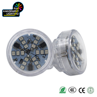 Lampe LED Carrousel RGB+W AC 24V à 1-16 programmes, ampoule LED E14, points lumineux, corps en plastique IP65 pour manèges