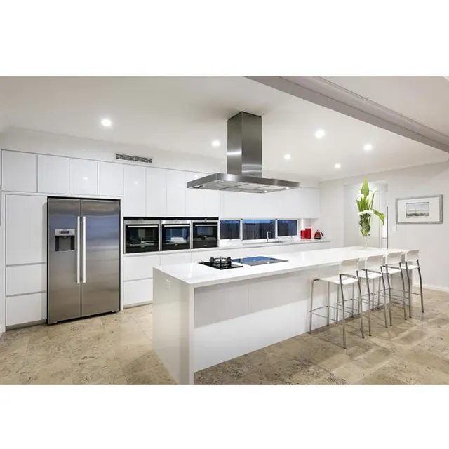 White luxury custom standard kitchen islands