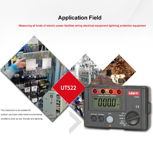 UNI-T UT522 Medidor de Resistencia de Tierra con Indicación de Sobre Rango y Pantalla de 4000 Dígitos - Product Image 2