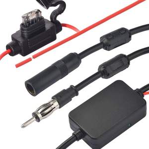 Bingfu-<span class=keywords><strong>amplificador</strong></span> de señal de Radio FM Universal para coche, <span class=keywords><strong>amplificador</strong></span> de señal de Radio FM, fuente de alimentación de <span class=keywords><strong>12V</strong></span>, adaptador de conector DIN aéreo - Product Image 3