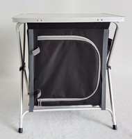 Table de camping pliable portable 60cm Armoire de rangement Mini armoire de camping pliante