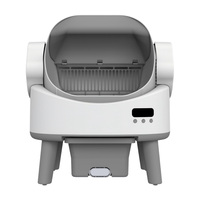 Bac à litière automatique pour chat, grand, intelligent, à faible bruit, autonettoyant, avec capteur WIFI et application pour chats