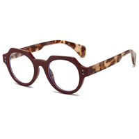 HS2207 Lunettes de Lecture Fines Unisexe 1 Pièce, Monture Carrée en PC, Charnière à Ressort, Rouge Orangé, Lunettes Correctrices pour Presbytie, Adaptées à Tous les Visages
