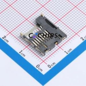 XDTP-1001-069 SD Card / Memory Card Connector SMD Connector Self-Return Type MicroSD Card (TF Card) 1.5mm - Product Image 2