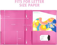 Porte-cartes de visite en plastique PP personnalisé avec 3 pochettes, dossier de classement pour entreprise et école, prix de gros du fabricant