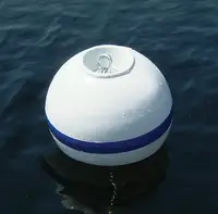 Toptan plastik top şekli yüzen şamandıra offshore marker uyarı şamandıra demirleme şamandırası köpük dolu pe plastik şamandıra topu