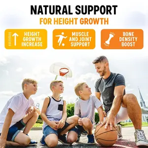 Etiqueta privada vegan crescimento de altura natural vitamina gomies impulsionador vitaminas adolescentes para crianças