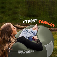 Rave-Party-Zubehör: Aufblasbares Luftsofa mit Anpassbarem Stickerei-Logo, Tragbare Lazy Lounger Matratze, Event-Dekorationsmöbel
