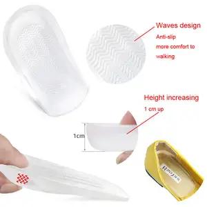 Coussinets de talon en silicone Semelles confortables en matériau PU pour le soulagement de la douleur des éperons osseux Traitement des pieds meurtris et traitement des coussinets en gel