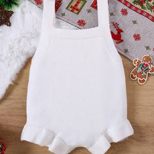 Usine personnaliser nouveau-né noël body doux et confortable 100% polyester barboteuse broderie pour les nourrissons 0-18 mois - Product Image 5