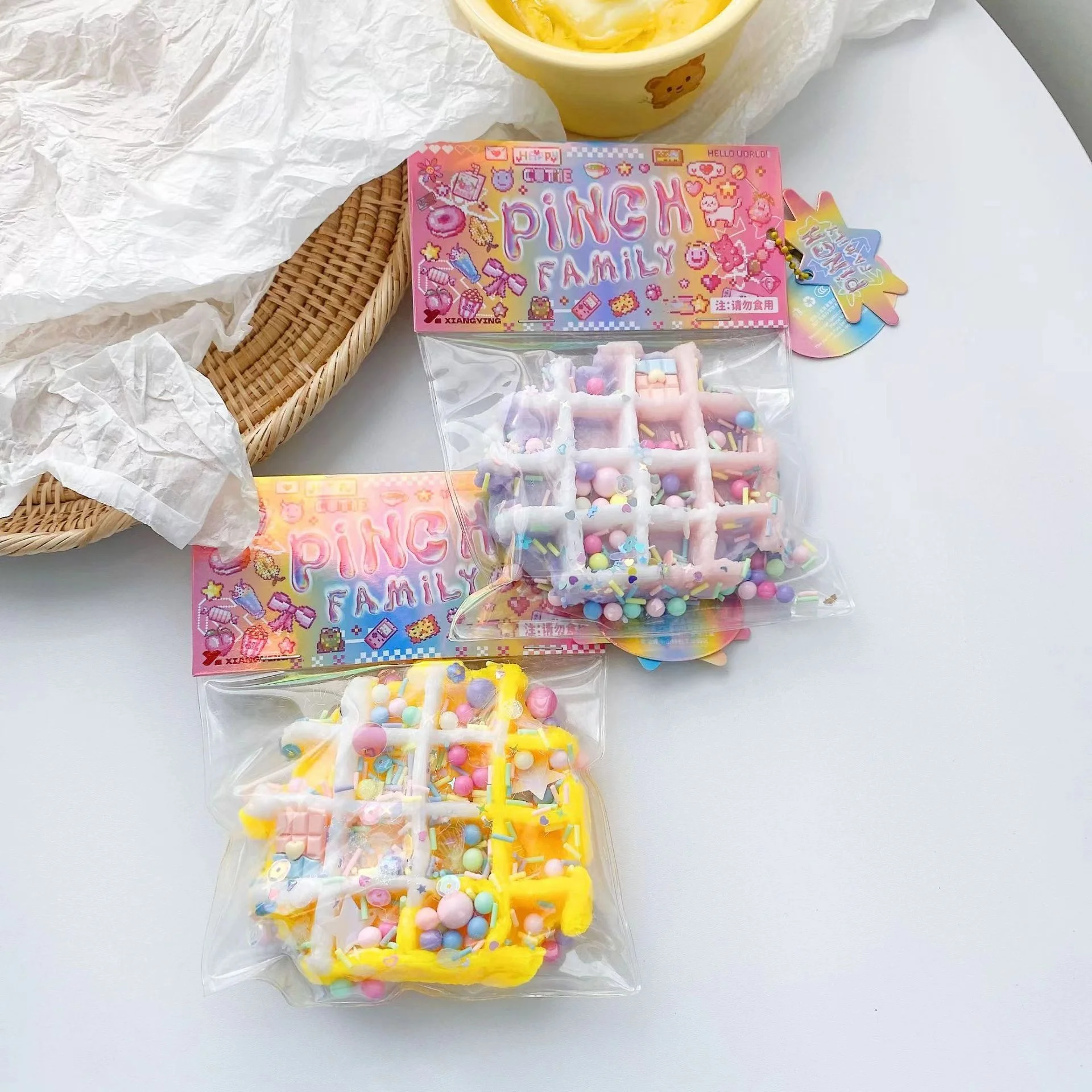 Population Waffle Squishy - Fun Stress Relief Toy