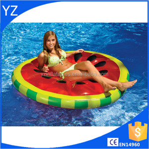 ¡ Caliente! Natación línea sandía rebanada isla inflable balsa - Product Image 2