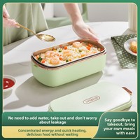 Boîte à lunch électrique en acier inoxydable 304, design portable à température constante avec extérieur en PP pour usage au bureau