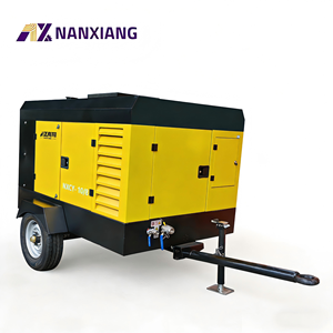 Compresseur d'air à vis portable 53 kW 8 bars robuste pour l'exploitation minière, le forage et la construction - Product Image 4