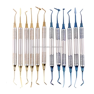 Ensemble d'instruments de restauration dentaire professionnels en titane bleu, outils de remplissage composite, fournisseur en gros - Product Image 6
