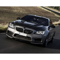 Pare-chocs avant et arrière modifiés, jupes latérales et spoiler en fibre de carbone sèche pour BMW Série 6 M6 2010-2013, état neuf, fixation par vis, extérieur de voiture