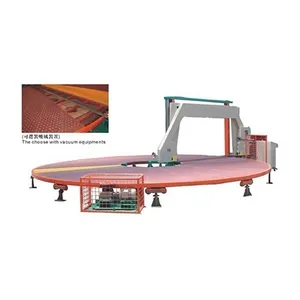 Multi-function automatic continuous horizontal cutting of multi foam blocks circular foam cutting machine