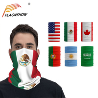 Haute qualité respirant et confortable personnalisé National tricot coton masque cou Bandanas visage voile
