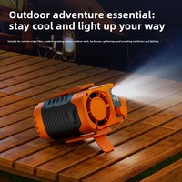 Ventilateurs personnels Pop 1-199 vitesses, 6000 mAh rechargeables, ventilateur de chemise portable, ventilateur de taille portable avec affichage LED et lumière à clipser