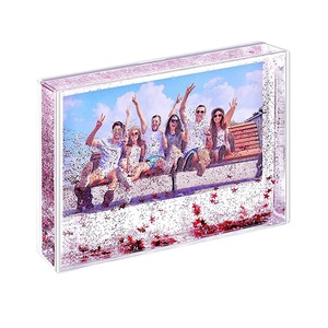 Red Heart Picture <strong>Frame</strong> Cute Liquid Acrylic <strong>Photo</strong> <strong>Frames</strong> for Family <strong>Friends</strong> Couples Gifts Mount for 4x6 Inch (10x15 Cm) Picture - Product Image 3