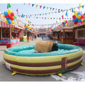 Commercial Playground Inflatable Mechanical Bull Ride Mechanical Bull Ride Machine Mico Brand 300-500kg Capacity 5-10 Passengers - Product Image 1