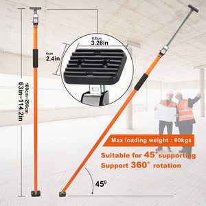 Système de support de troisième <span class=keywords><strong>main</strong></span>, tige de support télescopique rapide de 160 à 290cm avec système de support à longueur réglable - Product Image 3