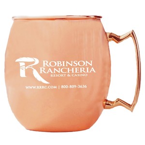 Fábrica personalizada 14 Oz. Taza de mula de Moscú de acero inoxidable chapada en cobre pulido con <span class=keywords><strong>espejo</strong></span>, mango chapado en oro - Product Image 4