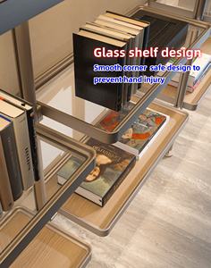 Étagère modulaire en verre léger montants en aluminium Système de particules de bois armoires suspendues montants Système vestiaire - Product Image 3