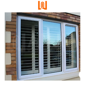 Bán buôn Vinyl cửa sổ thương mại chống tác động đánh giá cửa sổ kính hai bài hát cách âm trượt cửa sổ PVC - Product Image 3