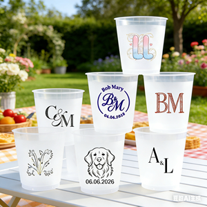 Gobelets en plastique jetables PP 12oz 16oz avec couvercles, transparents, personnalisables avec logo, pour café froid, en PET, pour marque de boissons - Product Image 1