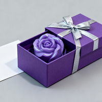 Savon en barre transparent fait main à la rose violette avec vitamine E et huiles essentielles naturelles, savon de bain, vente en gros directe d'usine OEM ODM