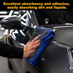 Toalla de Microfibra para Secado de Autos, Personalizable con Logotipo, Sin Pelusas, Super Absorbente, con Tejido de Pelo Trenzado - Product Image 3