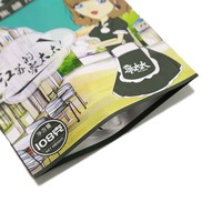 Kantong Zipper Stand-Up yang Dapat Disesuaikan, Bahan PE, Food Grade, Tahan Kelembapan, Dapat Disegel Panas, Dapat Digunakan Kembali untuk Kemasan Biji Melon dan Kacang