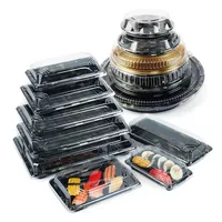 Disposable Custom Plastic Rectangle Packaging Take-Away Recyclable Sushi Box