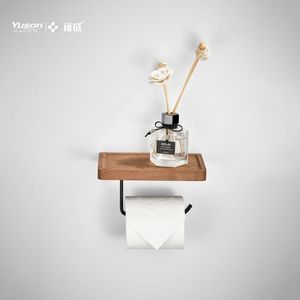 Luckyizon — <span class=keywords><strong>porte</strong></span>-<span class=keywords><strong>papier</strong></span> hygiénique 13332G, avec une étagère téléphone en bois de noyer, barre en laiton or brossé, <span class=keywords><strong>porte</strong></span>-<span class=keywords><strong>papier</strong></span> <span class=keywords><strong>toilette</strong></span> - Product Image 6