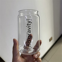 Bocaux en plastique personnalisés de 16 oz pour boissons gazeuses, aliments, animaux de compagnie, bouteilles jetables