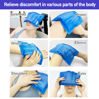 Compresa de Gel Frío y Caliente Reutilizable de Grado Médico Clase II, Suave y Cómoda para Aliviar el Dolor Muscular, Estéril, 23x13cm, 250g, Todas las Piezas