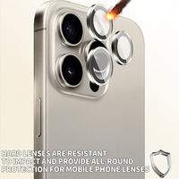 Protection d'Objectif d'Appareil Photo de Téléphone en Verre HD à Couverture Intégrale pour iPhone 16 15 14 13 12 11 17 Pro Max