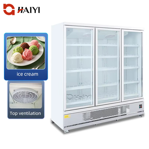 Congélateur <span class=keywords><strong>de</strong></span> supermarché économe en énergie Réfrigérateur 3 portes vitrées Congélateur <span class=keywords><strong>vertical</strong></span> <span class=keywords><strong>vertical</strong></span> industriel pour aliments surgelés Crème glacée - Product Image 1