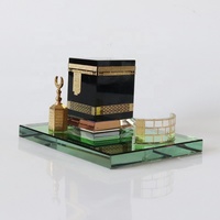 Cadeaux religieux musulmans en gros, modèle de la Kaaba de La Mecque en cristal, souvenirs islamiques