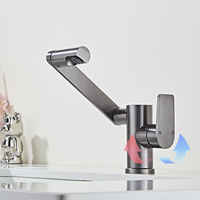 Robinet mitigeur de lavabo monotrou en alliage d'aluminium, style moderne, vente directe usine