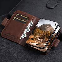 Étui portefeuille SUTENI pour iPhone Duo avec boucle magnétique, porte-cartes et support, en similicuir