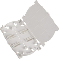 Boîtier de raccordement optique horizontal étanche FTTH en ABS PP noir de haute qualité 24F 48F 96F pour réseau de fibres optiques