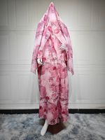 Nouvelle Abaya Turque Modeste à Imprimé Serpent Rose – Dernière Collection de Tenues Fantaisie en Chine avec Ensemble Hijab – Nouveauté 2026