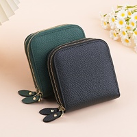 Sac à bijoux en cuir de luxe avec fermeture à glissière pour bagues, boucles d'oreilles, bracelets, colliers, organiseur de bijoux portable