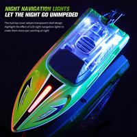 Usine étanche RC bateau 2.4GHz 4 canaux haute capacité Lithium 25 km/h haute vitesse RC jouets extérieur hors-bord Sport bateau de luxe