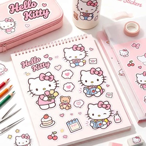 Custom Cartoon Character Sticker Sheet Premium Coated Paper Colorful Die Cut Stickers For Handicraft Gift Notebook DIY Ornament - Product Image 4